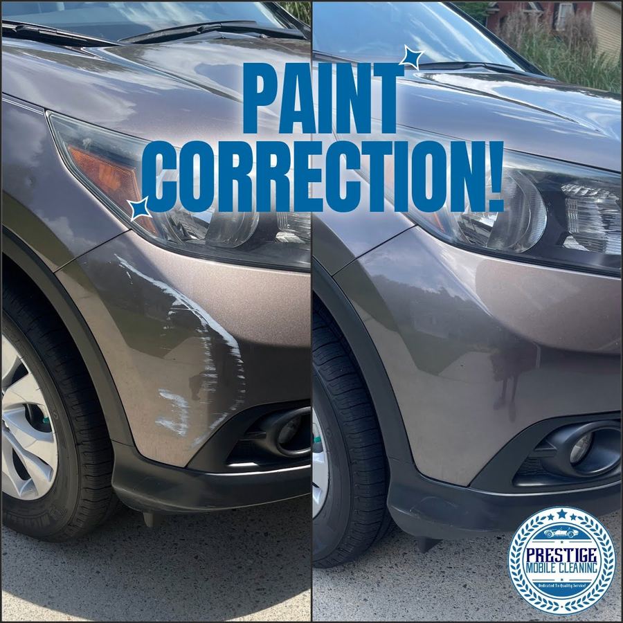 Paint correction, before and after